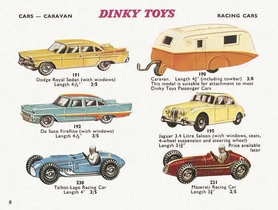 Dinky Toys Katalog 1960