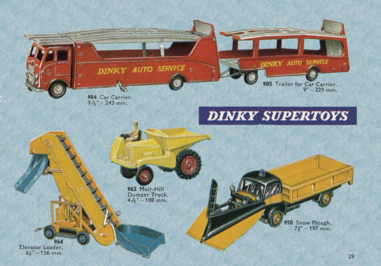 Dinky Toys Katalog 1963