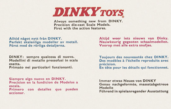 Dinky Toys Katalog 1965