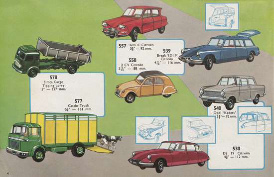 Dinky Toys Katalog 1965, Dinky Supertoys 1965