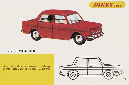 Dinky Toys Katalog 1967