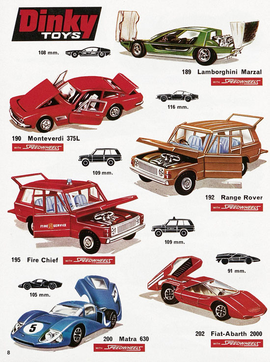 Dinky Toys Katalog 1972, Dinky Supertoys 1972