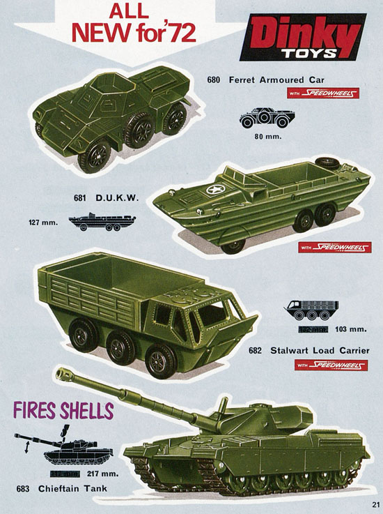 Dinky Toys Katalog 1972, Dinky Supertoys 1972