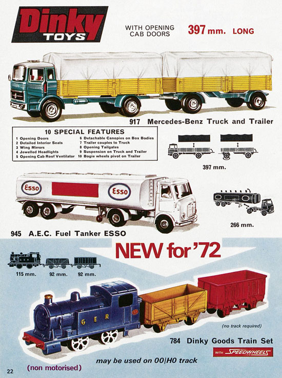 Dinky Toys Katalog 1972, Dinky Supertoys 1972