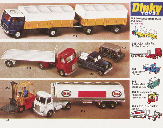 Dinky Toys Katalog 1974, Dinky catalog 1974