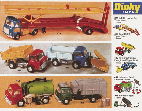 Dinky Toys Katalog 1974, Dinky catalog 1974