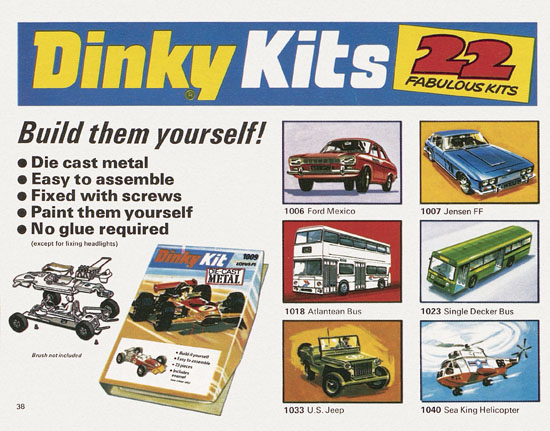 Dinky Toys Katalog 1974, Dinky catalog 1974