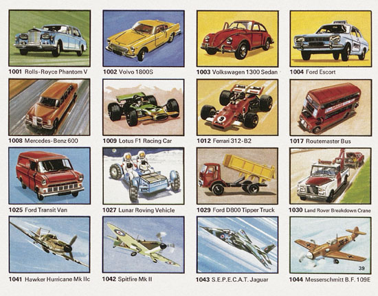 Dinky Toys Katalog 1974, Dinky catalog 1974