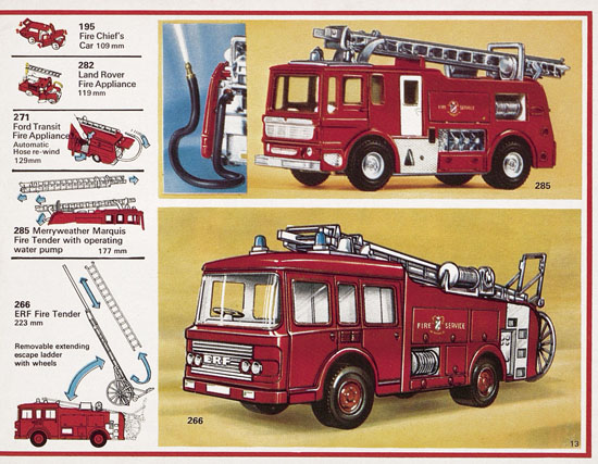 Seite 13 Dinky Toys Katalog 1976, Dinky Supertoys 1976