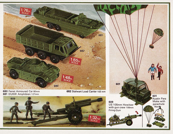 Seite 23 Dinky Toys Katalog 1976, Dinky Supertoys 1976