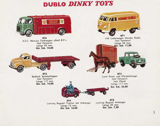 Dinky Toys Katalog Austria ca. 1960