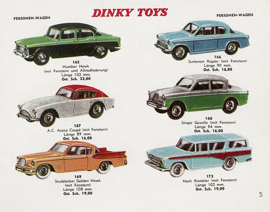 Dinky Toys Katalog Austria ca. 1960