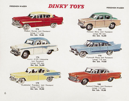 Dinky Toys Katalog Austria ca. 1960