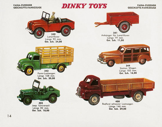 Dinky Toys Katalog Austria ca. 1960