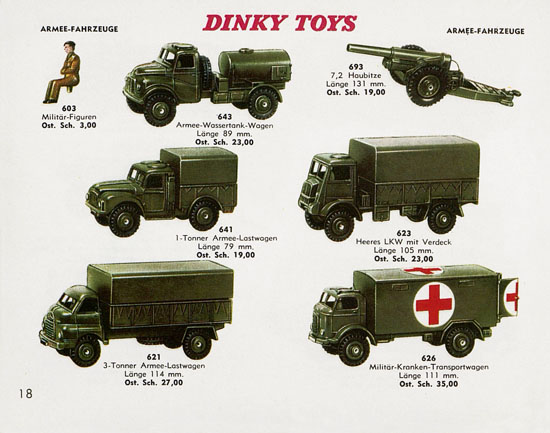 Dinky Toys Katalog Austria ca. 1960