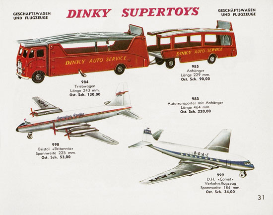 Dinky Toys Katalog Austria ca. 1960