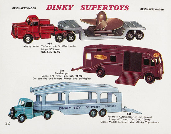 Dinky Toys Katalog Austria ca. 1960