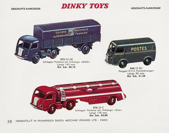 Dinky Toys Katalog Austria ca. 1960