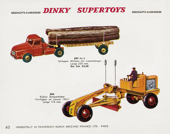 Dinky Toys Katalog Austria ca. 1960