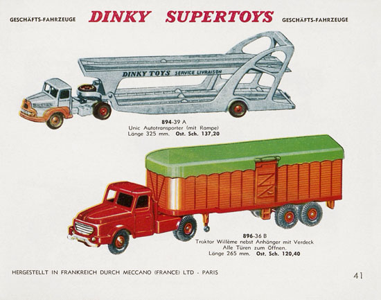 Dinky Toys Katalog Austria ca. 1960