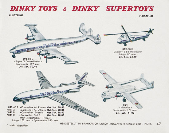 Dinky Toys Katalog Austria ca. 1960