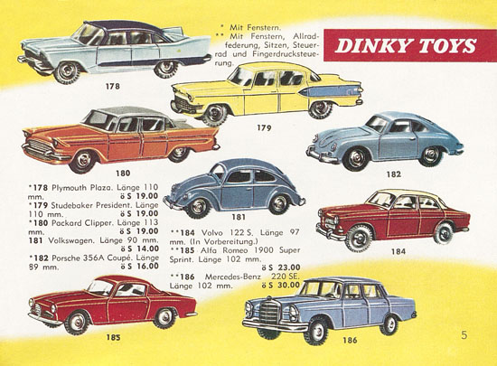 Dinky Toys Katalog Austria 1961