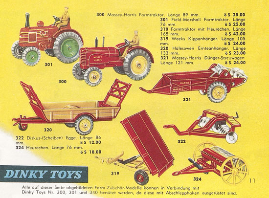 Dinky Toys Katalog Austria 1961