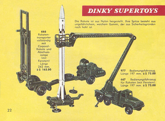 Dinky Toys Katalog Austria 1961