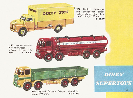 Dinky Toys Katalog Austria 1961