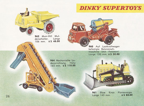 Dinky Toys Katalog Austria 1961