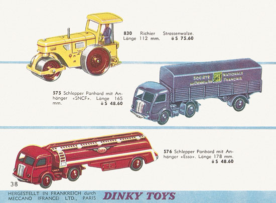 Dinky Toys Katalog Austria 1961