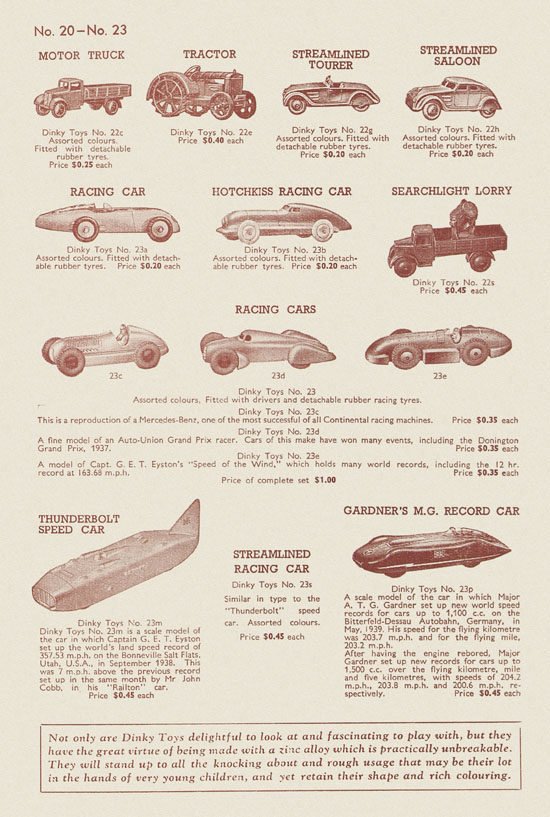 Dinky Toys catalog 1941