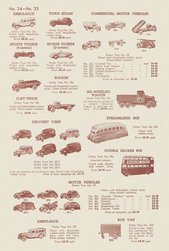 Dinky Toys catalog 1941