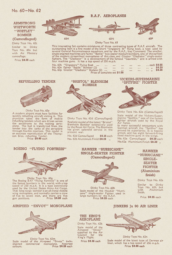 Dinky Toys catalog 1941