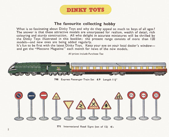 Dinky Toys catalogue 1954