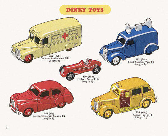 Dinky Toys catalogue 1954