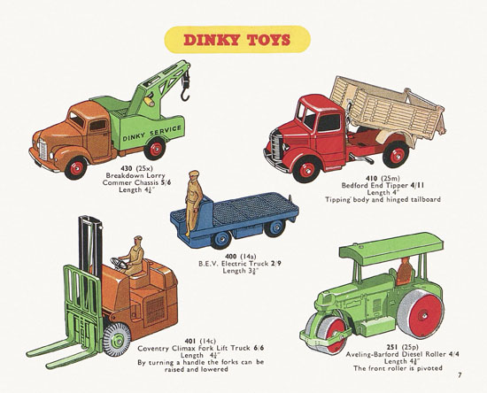 Dinky Toys catalogue 1954