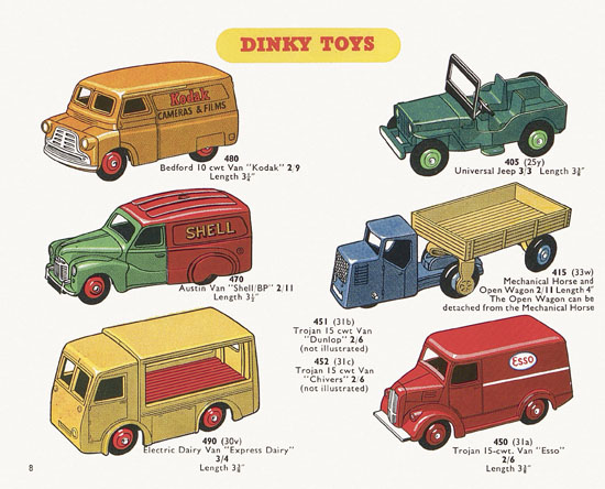 Dinky Toys catalogue 1954