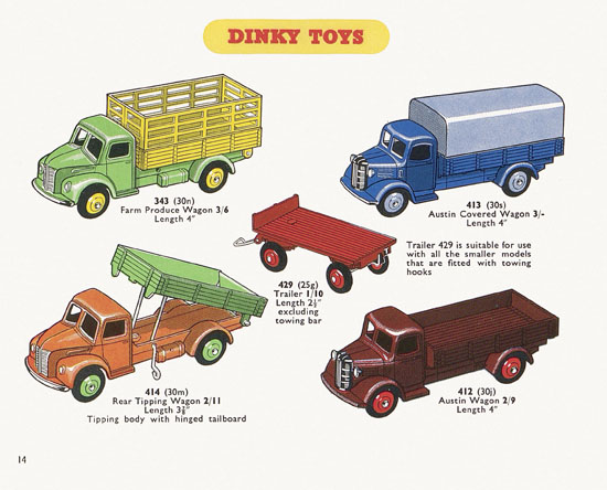 Dinky Toys catalogue 1954