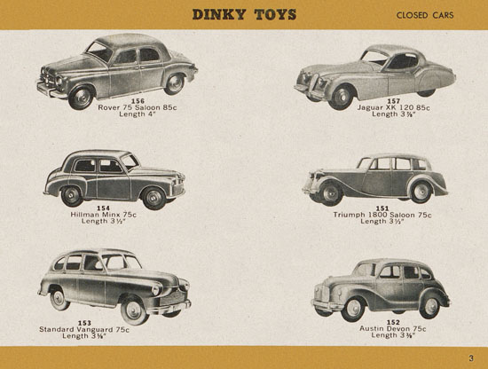 Dinky Toys catalogue 1957