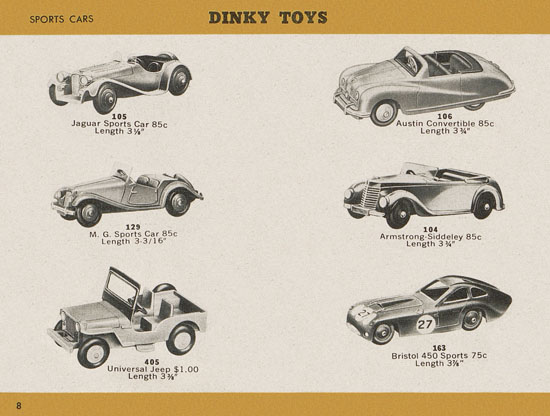 Dinky Toys catalogue 1957