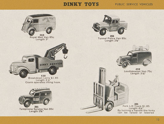 Dinky Toys catalogue 1957