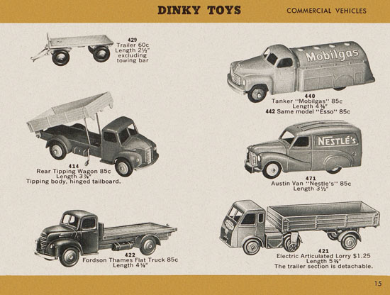 Dinky Toys catalogue 1957