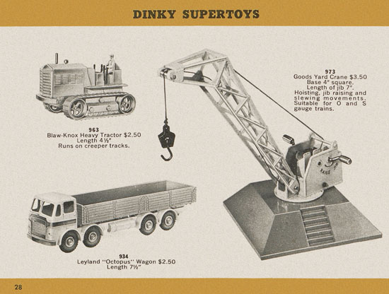 Dinky Toys catalogue 1957