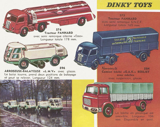 Dinky Toys et Dinky Supertoys catalogue 1961