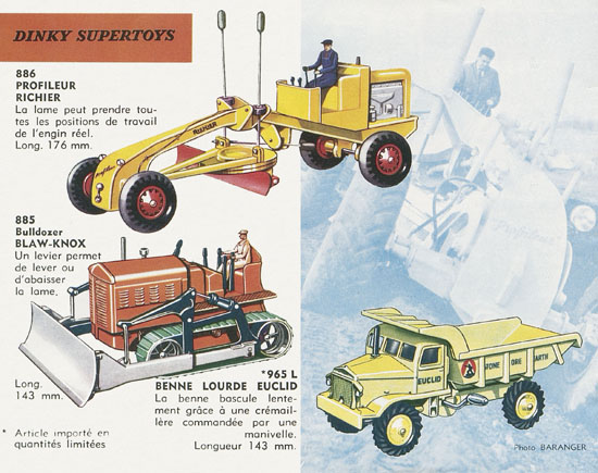 Dinky Toys et Dinky Supertoys catalogue 1961