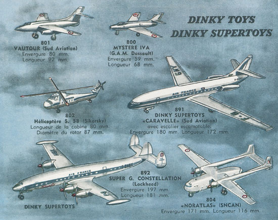 Dinky Toys et Dinky Supertoys catalogue 1961