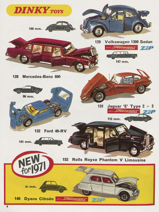 Dinky Toys catalogue No. 7 1971