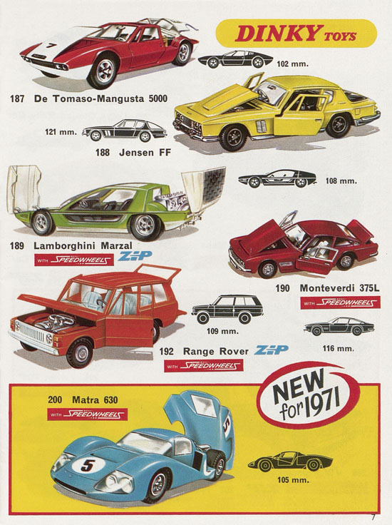 Dinky Toys catalogue No. 7 1971