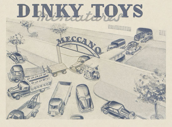 Dinky Toys miniatures catalogue 1950